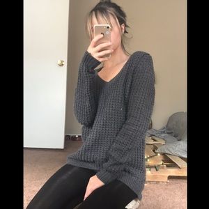 Oversized Gray Sweater